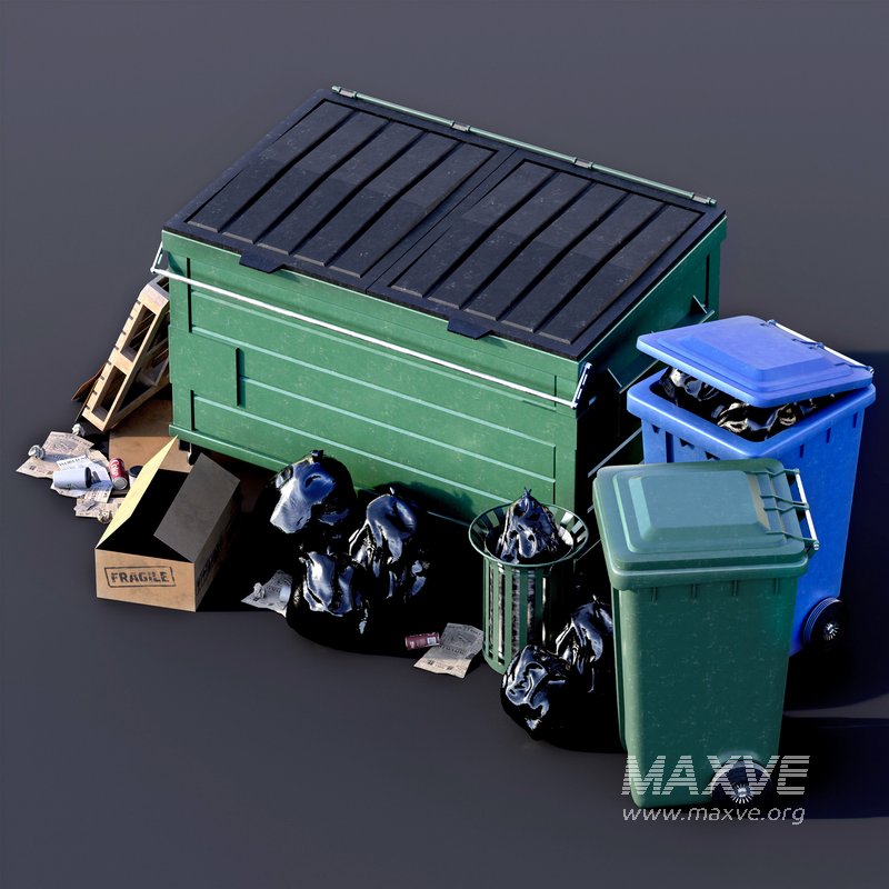 Trash Can Set 01 - Image 4