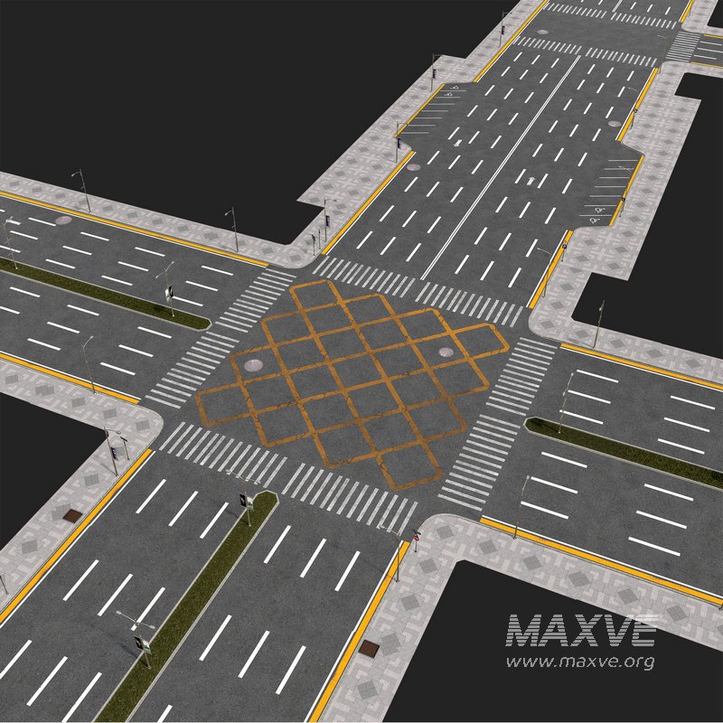 Road Pack Set 01-LowPoly-GameReady - Image 3