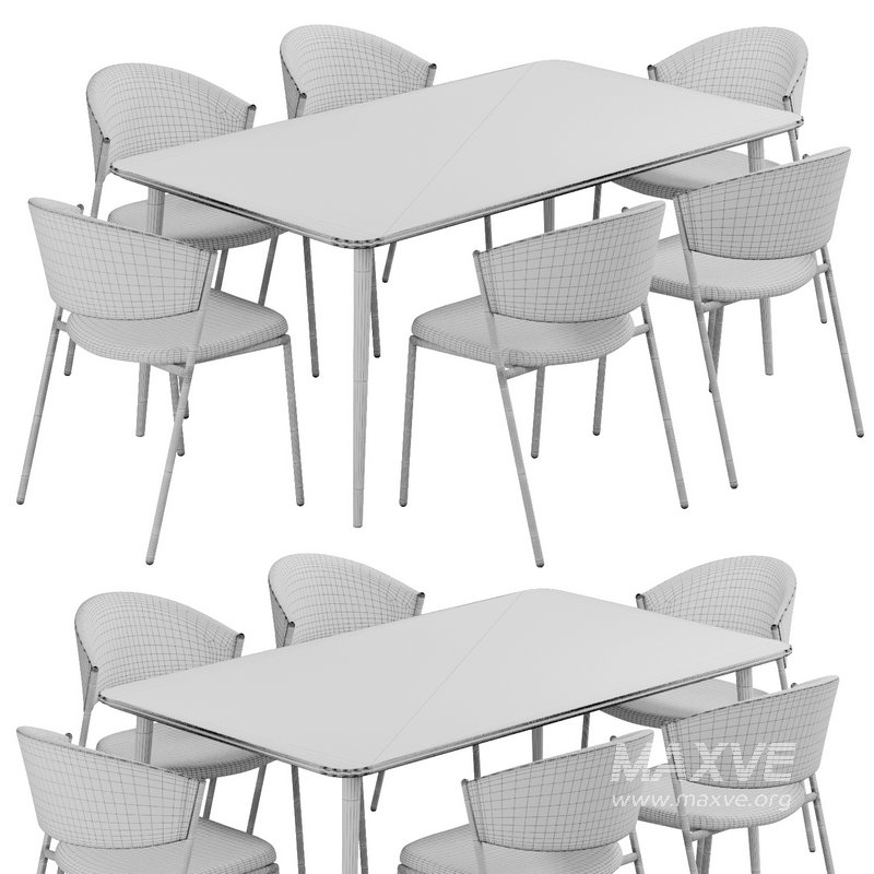 Dinning chair and table204 - Image 3