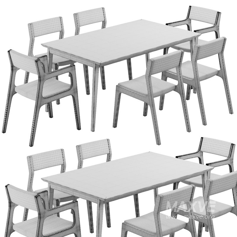 Dinning chair and table198 - Image 6