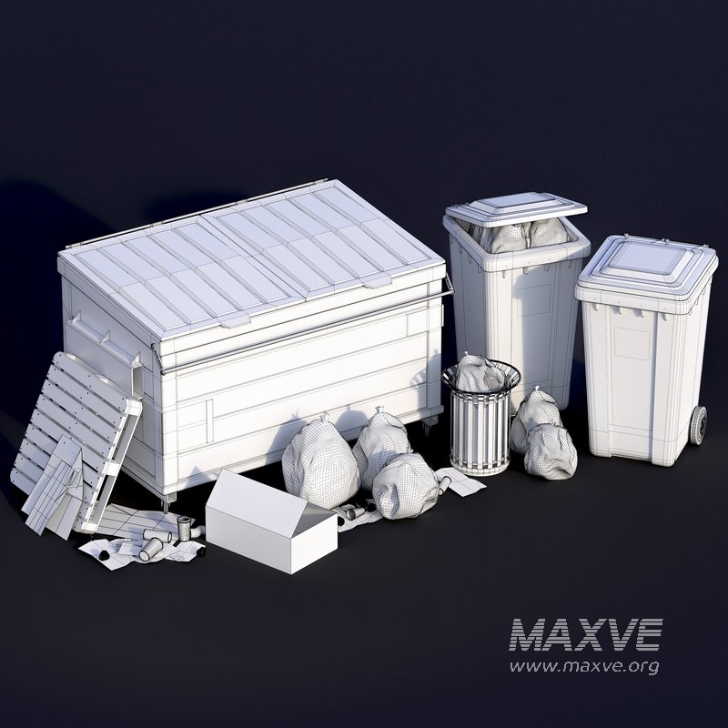 Trash Can Set 01 - Image 7