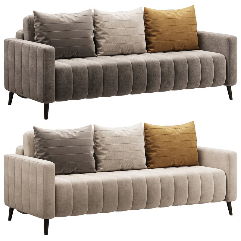 Sofa Markful Velvet Gray - Image 1