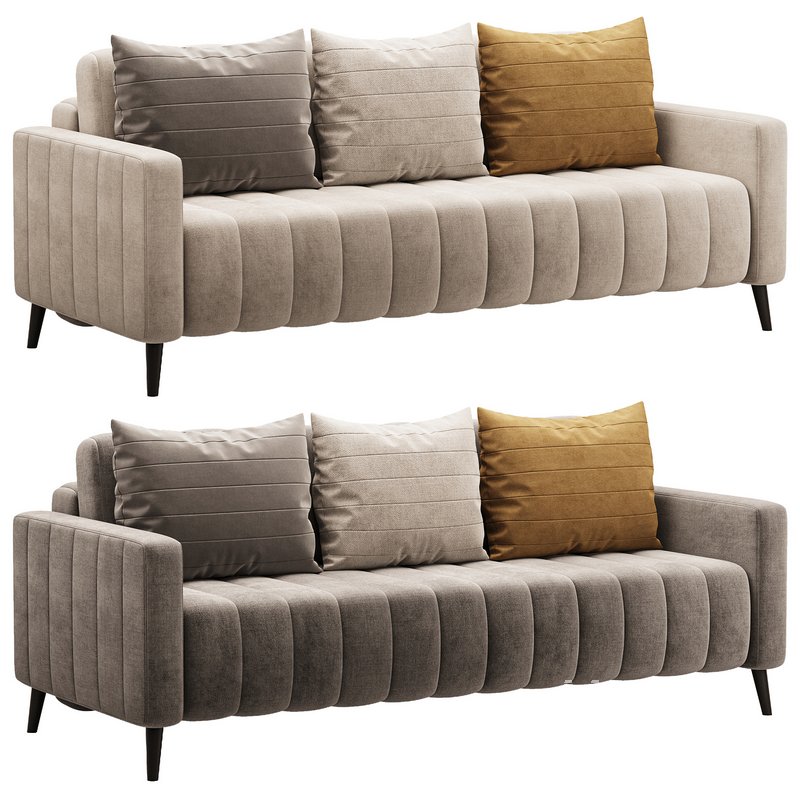 Sofa Markful Velvet Gray - Image 2