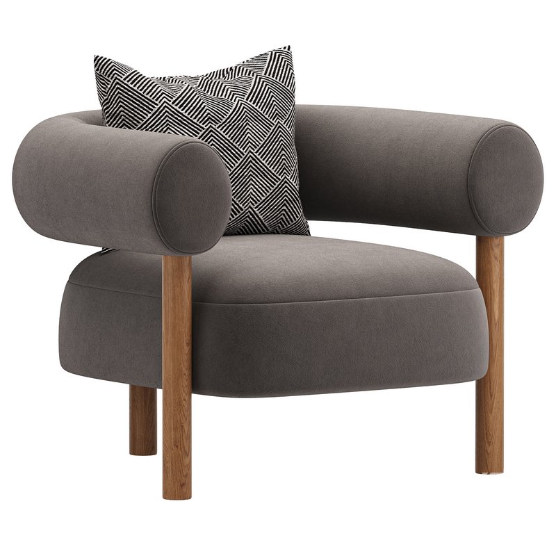 Boston Snow Boucle Chair - Image 2