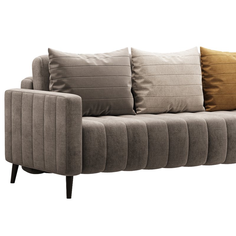 Sofa Markful Velvet Gray - Image 3