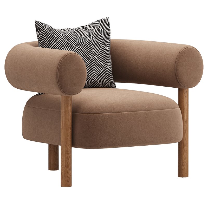 Boston Snow Boucle Chair - Image 3