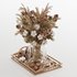 Rustic Winter Centerpiece with Pinecones and Cotton Flowers - Thumbnail 1