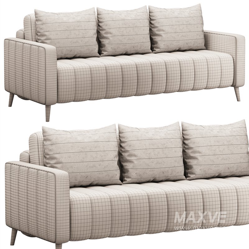 Sofa Markful Velvet Gray - Image 4