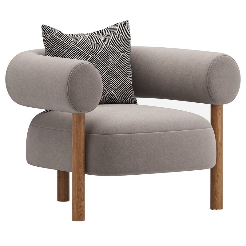 Boston Snow Boucle Chair - Image 4