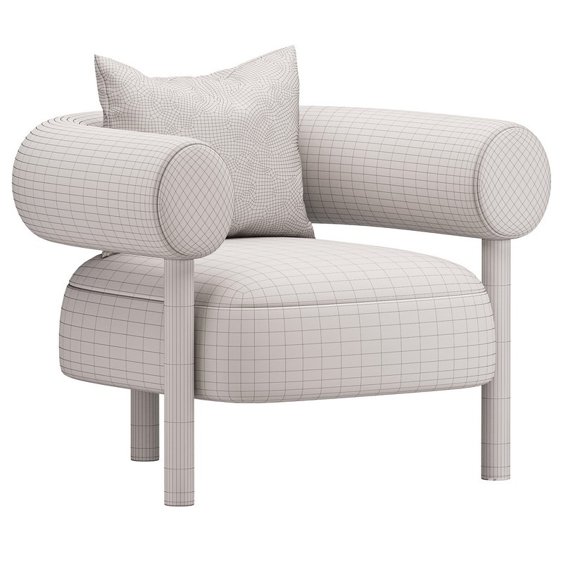 Boston Snow Boucle Chair - Image 5