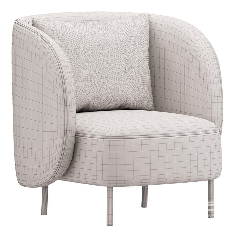 Modern Boucle Accent Chair 27.9 - Image 5