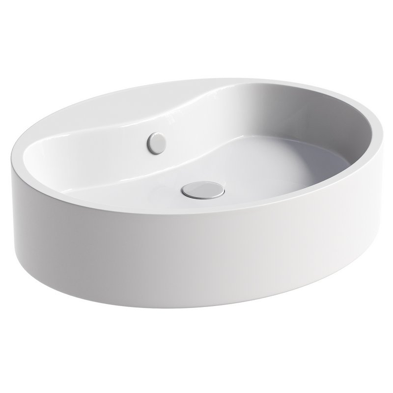 Furniture washbasin AM PM Func M8FWCC20561WG 56 cm white gloss - Image 1