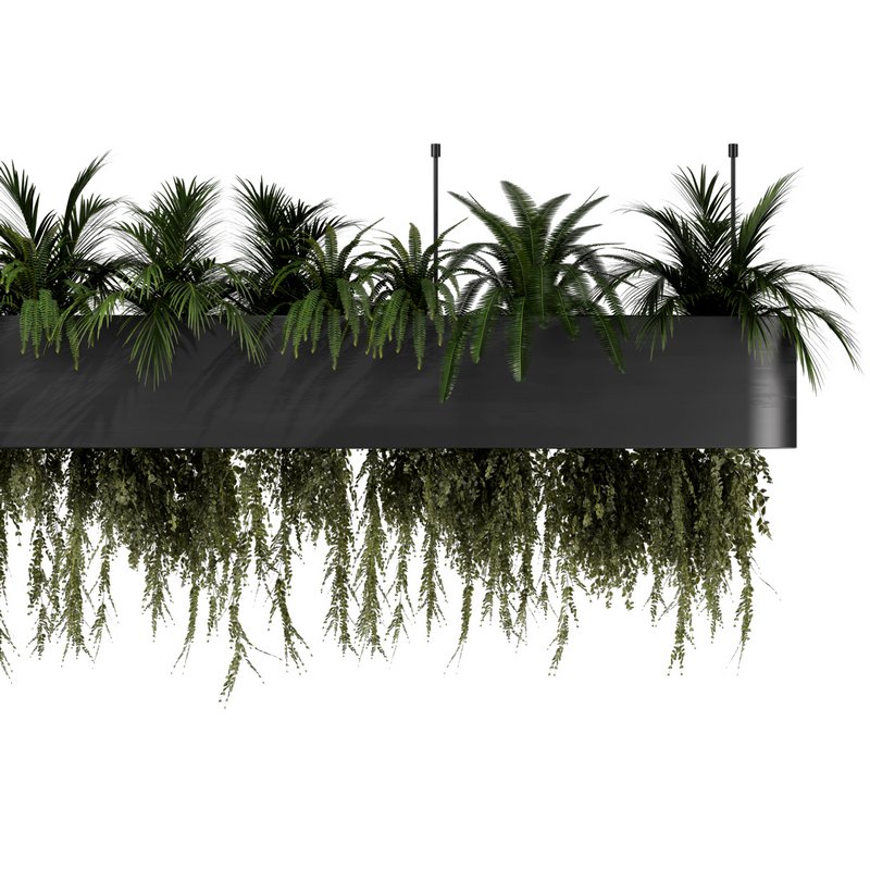 Reception Desk With Hanging Plants – Set10 - Image 4