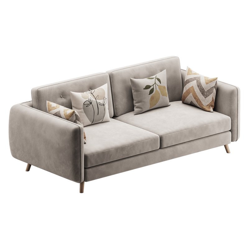Contemporary Modern Grey 3-seater Sofa - Image 4