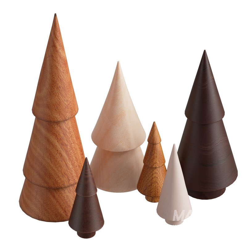 Stacked Wood Trees - Image 1