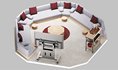 Octagon-Shaped Sectional Sofa - Thumbnail 3