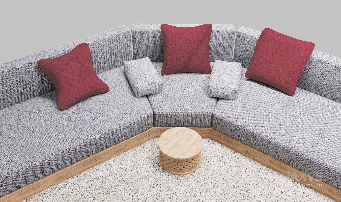 Octagon-Shaped Sectional Sofa - Image 4