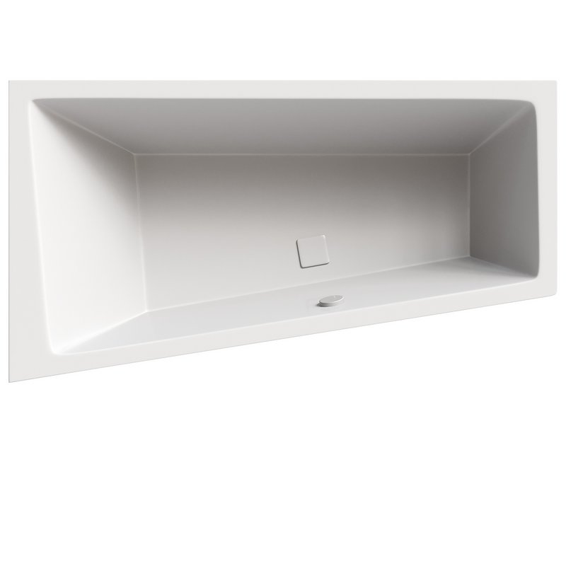 Corner acrylic bathtub Vagnerplast Cavallo offset L 160×90 cm white left with frame - Image 1