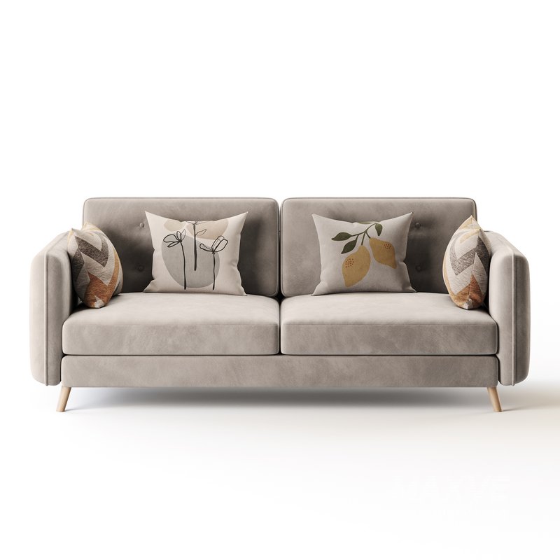 Contemporary Modern Grey 3-seater Sofa - Image 7