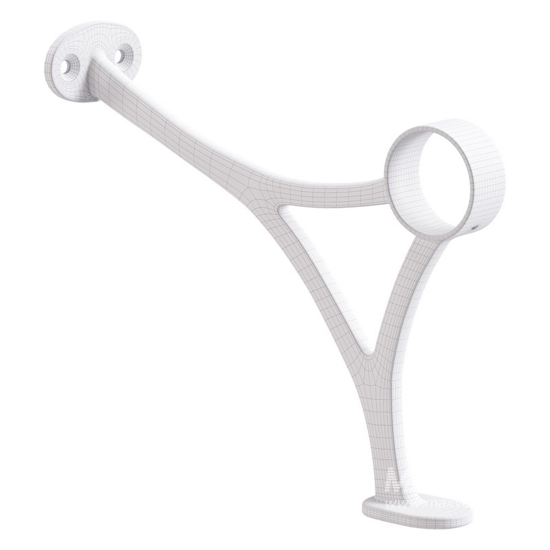 Polished Solid Brass Wall Mount Bar Bracket for Hanging Rail - Image 13