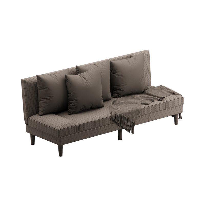 Armless Foldable Convertible Sofa - Image 12