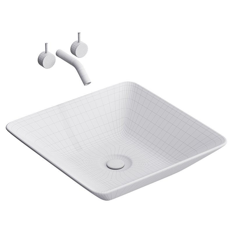 White Vessel Sink washbasin - Image 14