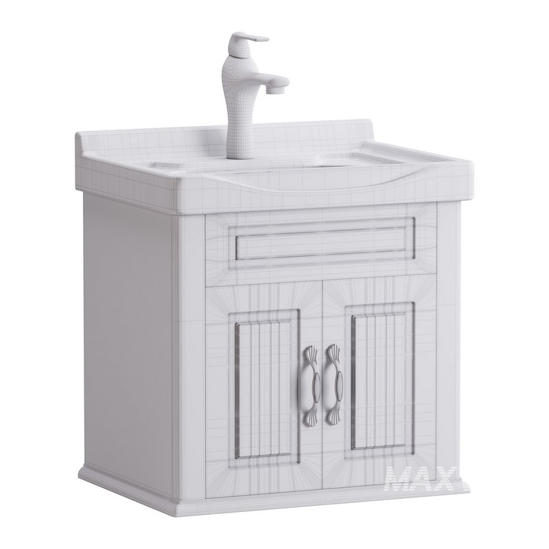 Adeline Large Wall Mounted Cabinet Vanity Bathroom Sink - Image 13