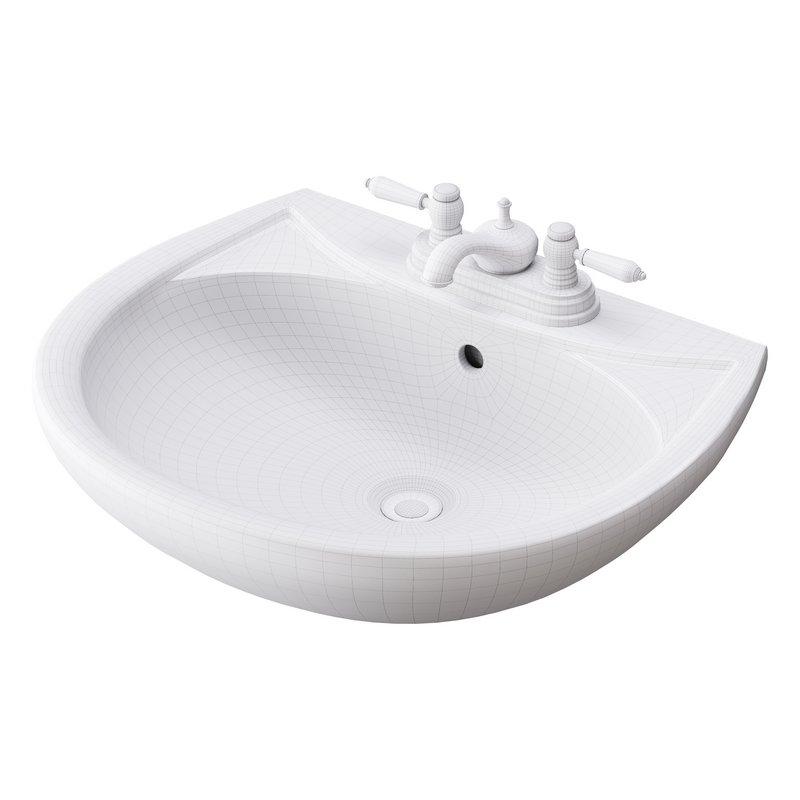 Ondine Pedestal white washbasin - Image 15