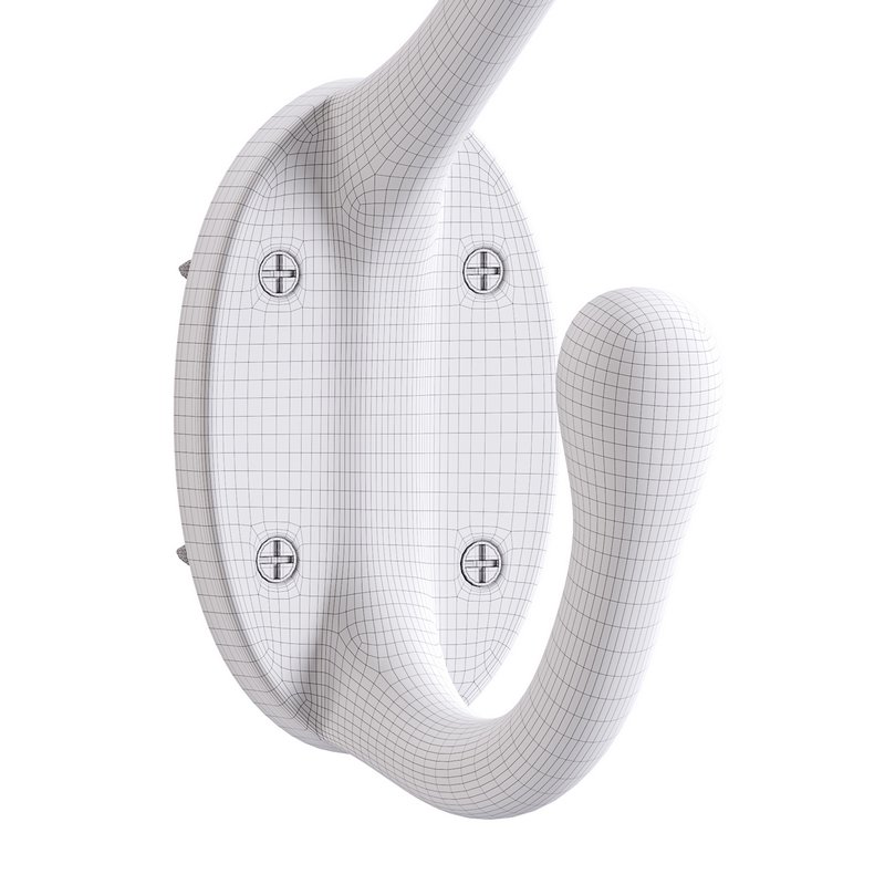 Wrought Iron Double Hook Black for Coats Towels Robes - Image 14