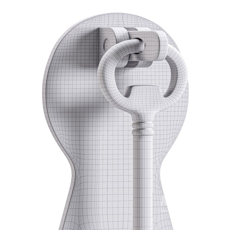 Door Knocker Black Cast Iron Key - Image 17