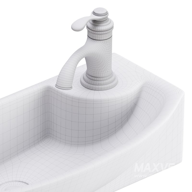 Small Wall Mount Bathroom Vessel Sink - Image 15