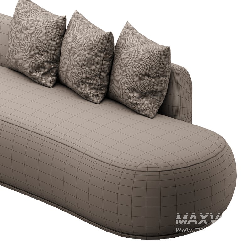 Niz Boucle Green Organic Sofa - Image 14