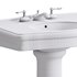 White Porcelain Bathroom Pedestal Sink - Thumbnail 15