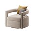 Kennedy Velvet Swivel Chair - Thumbnail 4