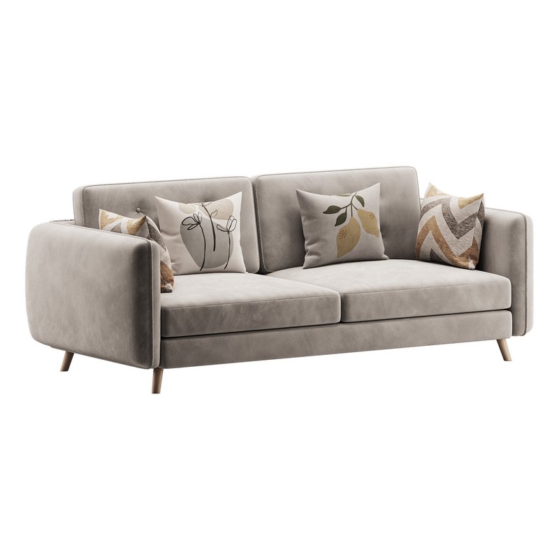 Contemporary Modern Grey 3-seater Sofa - Image 6