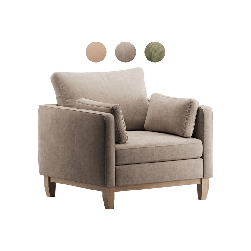 Modern Farmhouse Loose Pillow Armchair - Image 8