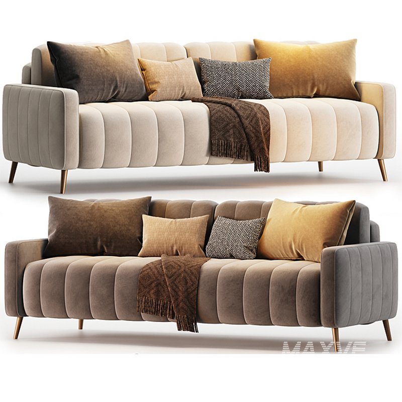 Sofa Markful Velvet Gray - Image 3