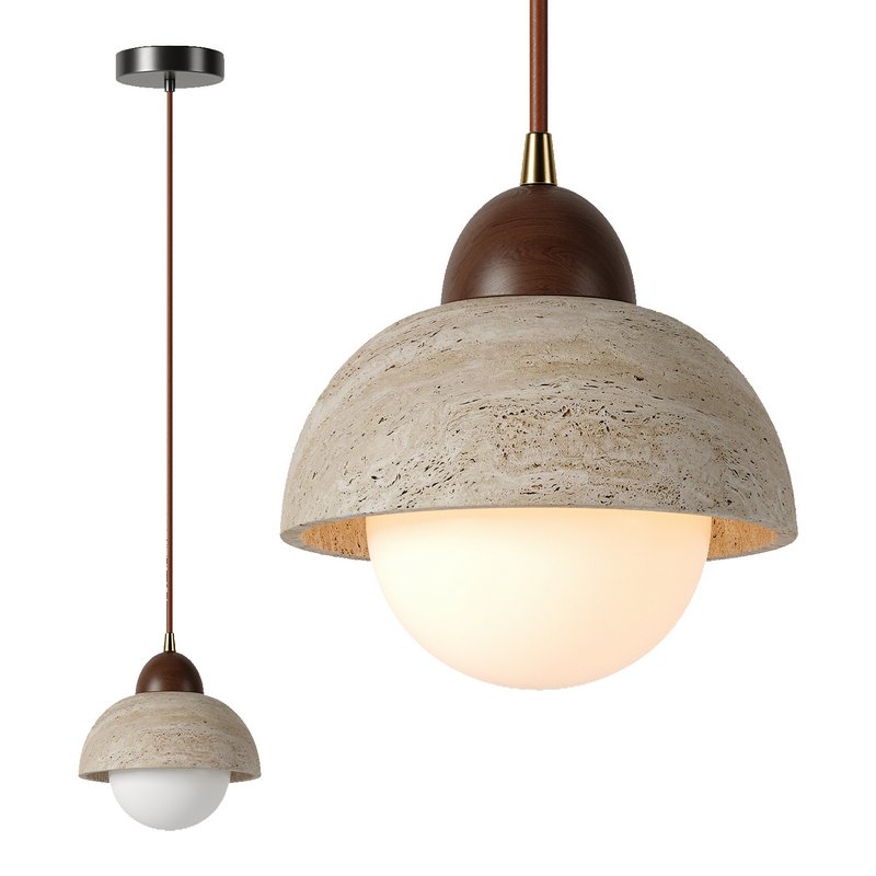 Natural Marble Pendant Light - Image 1