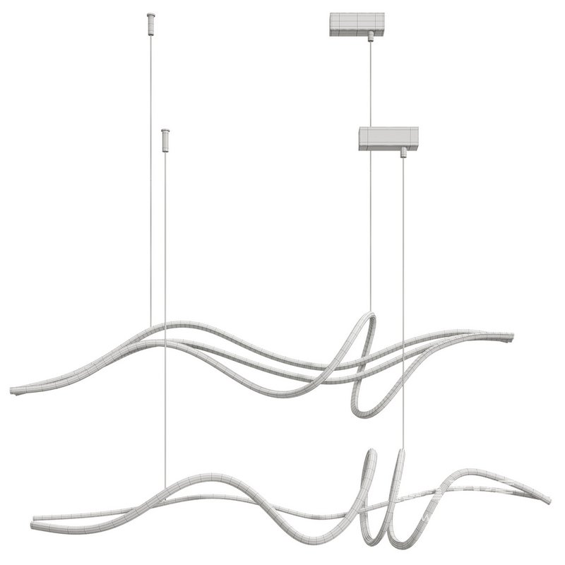 Geometric Pendant LED Lines - Image 6