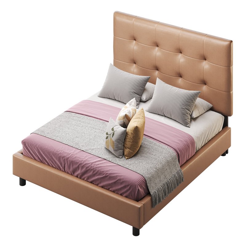 BED Alice Tufted Beige - Image 6