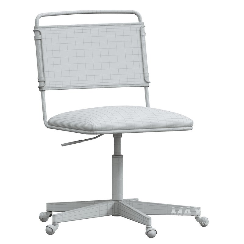 Perkins Leather Swivel Desk - Image 4