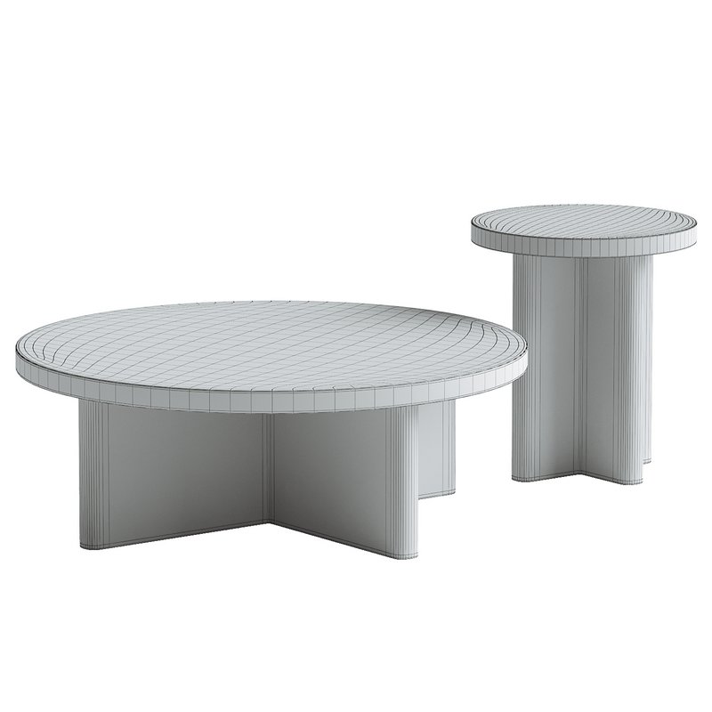 Travertine Marble Round Coffee Table - Image 3