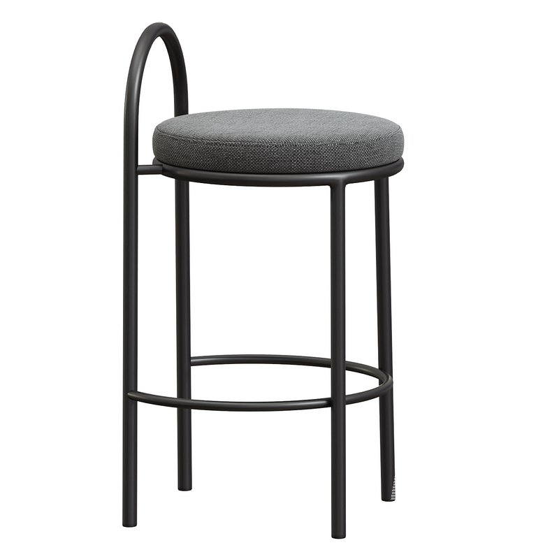Mclean 63cm Black Frame Bar Stool - Image 3