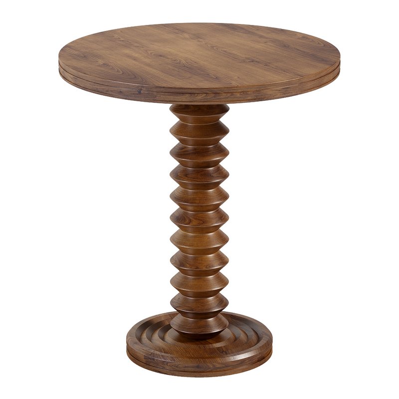 French Wood Side Table by Charles Dudouyt - Image 2
