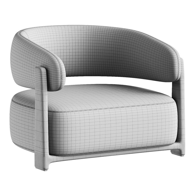 armchair white 2 - Image 6
