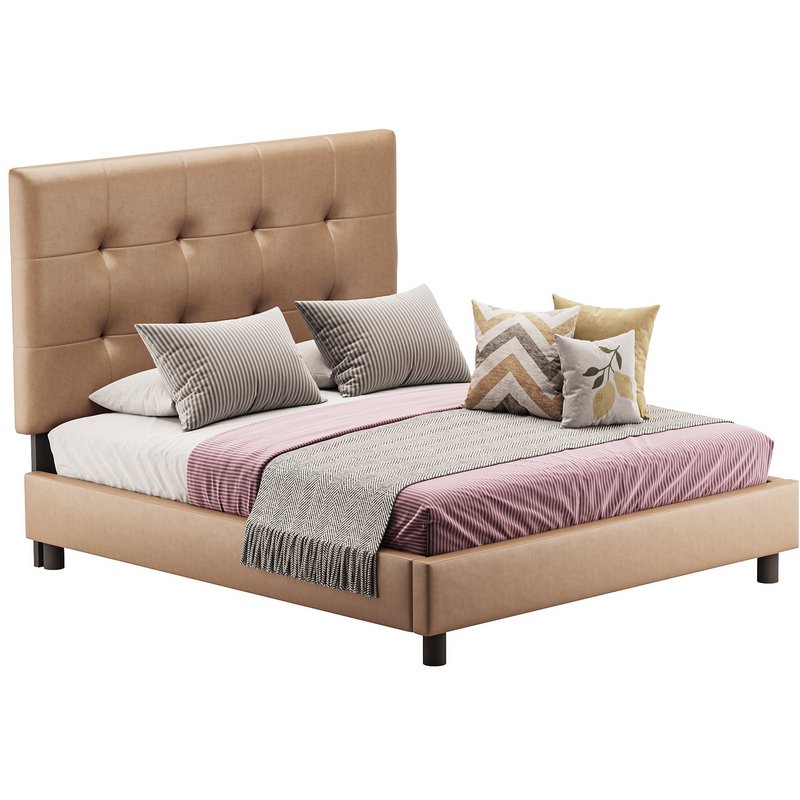 BED Alice Tufted Beige - Image 3