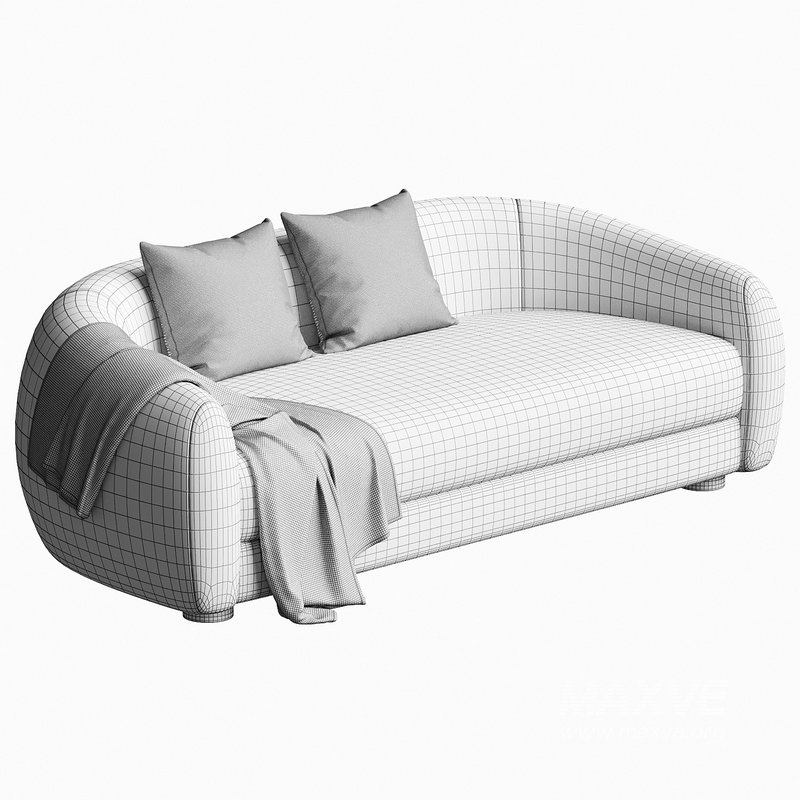 Laszlo 80 Ivory Boucle Loveseat - Image 4