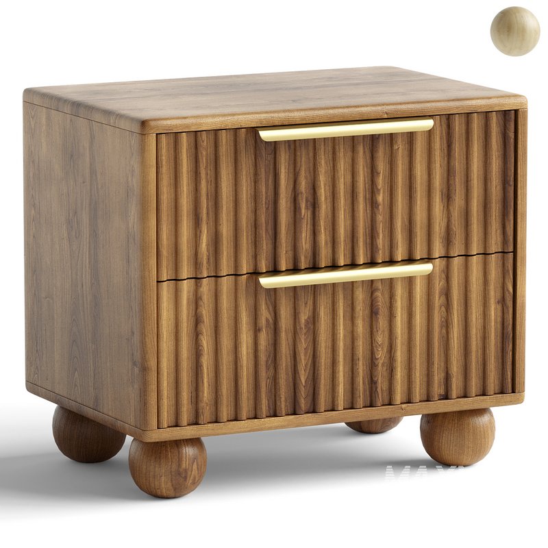 Camila 2 Drawer Nightstand - Image 1