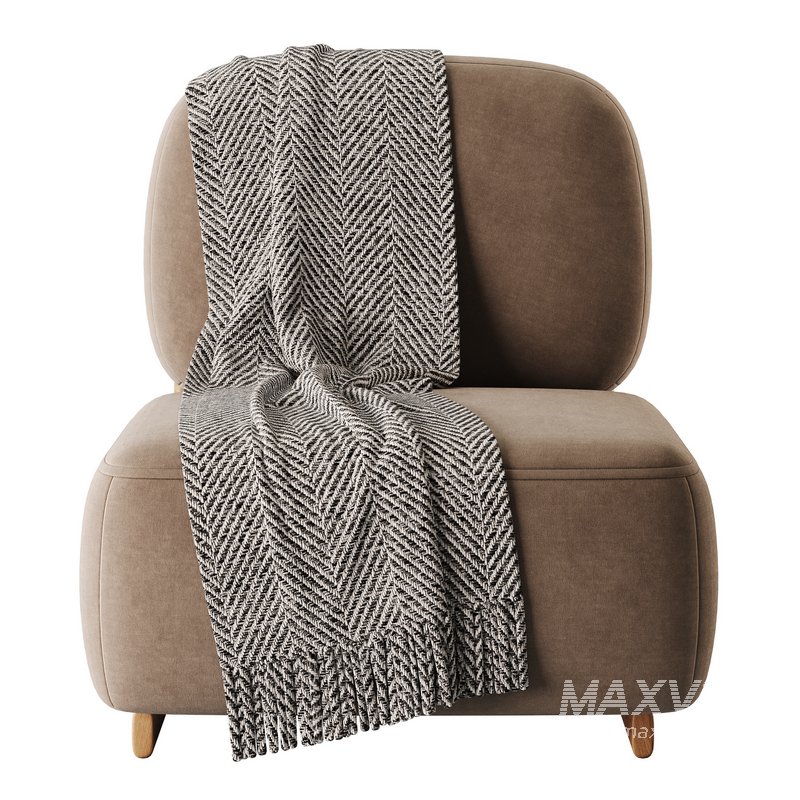 Modern Simple Style Cherry Wood Side Chair - Image 12