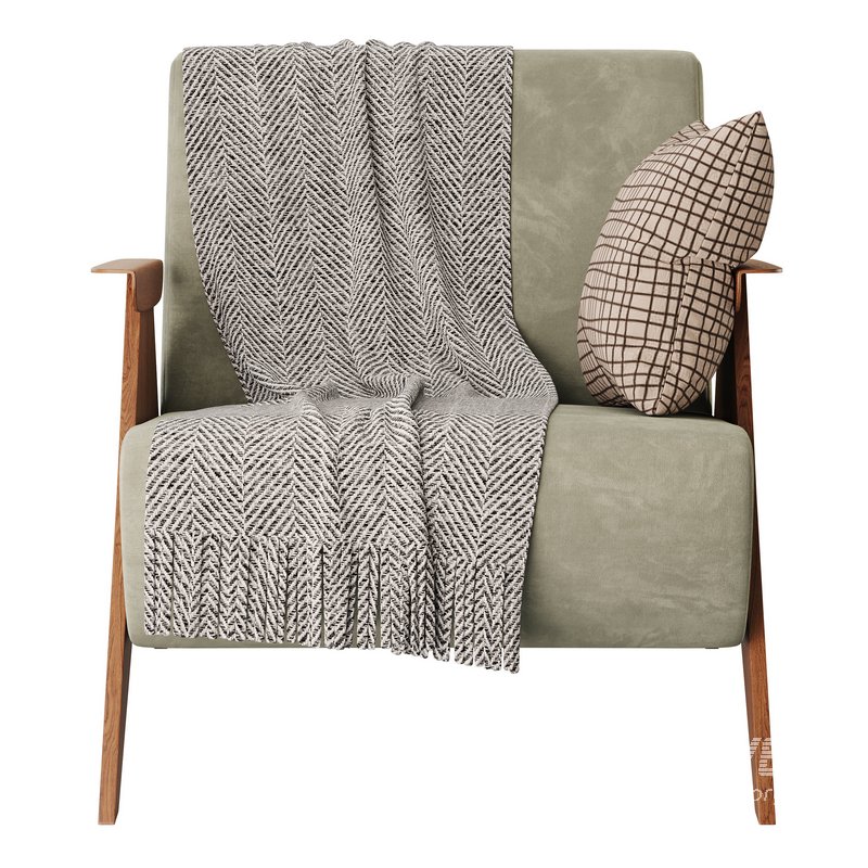 Nordic Ash Wood Arm Chair - Image 2